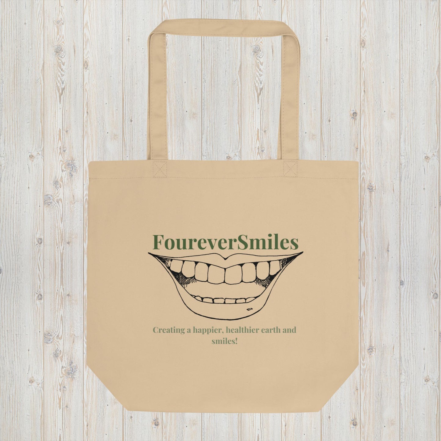 Eco - friendly Tote Bag - FoureverSmiles
