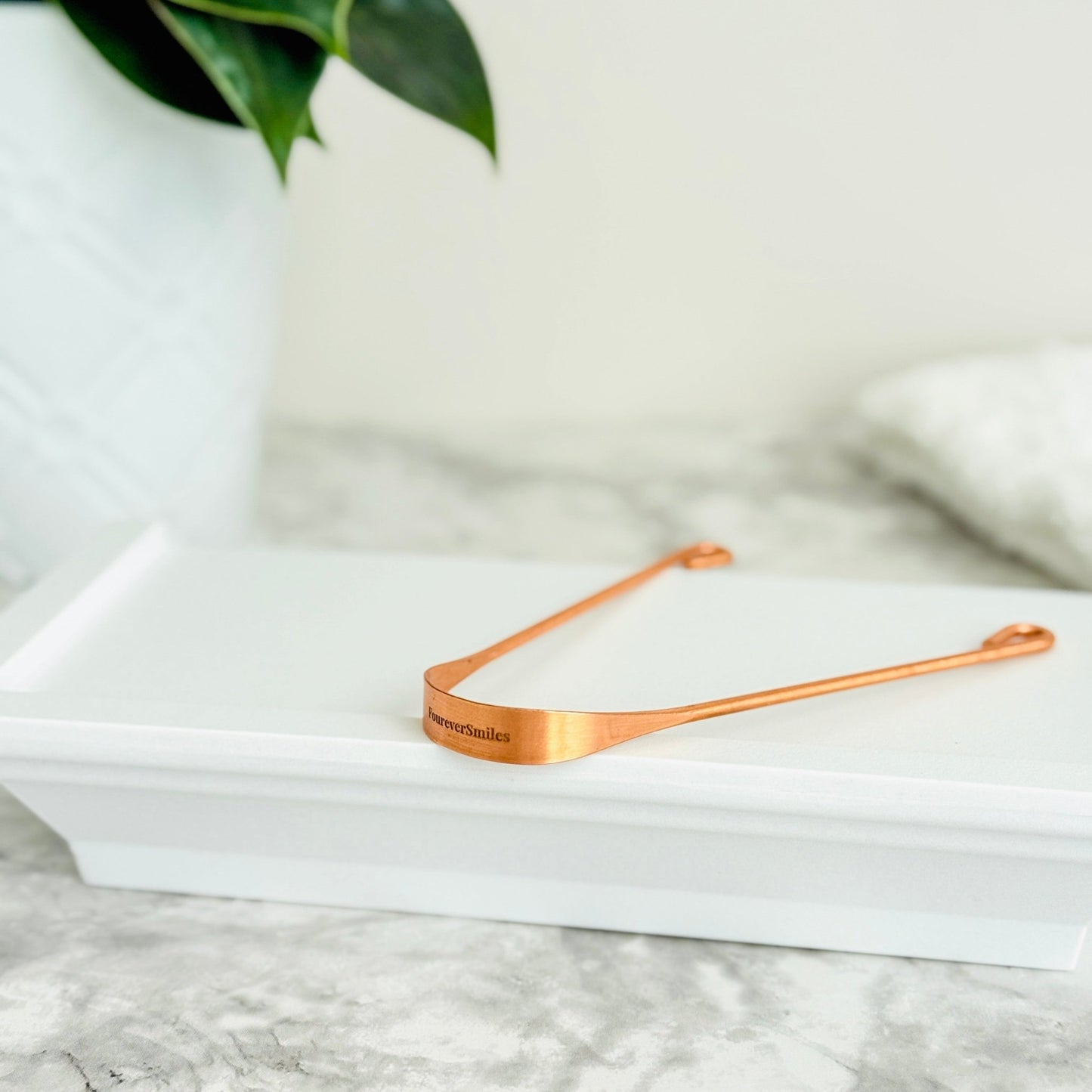 Copper Tongue Scraper - FoureverSmiles