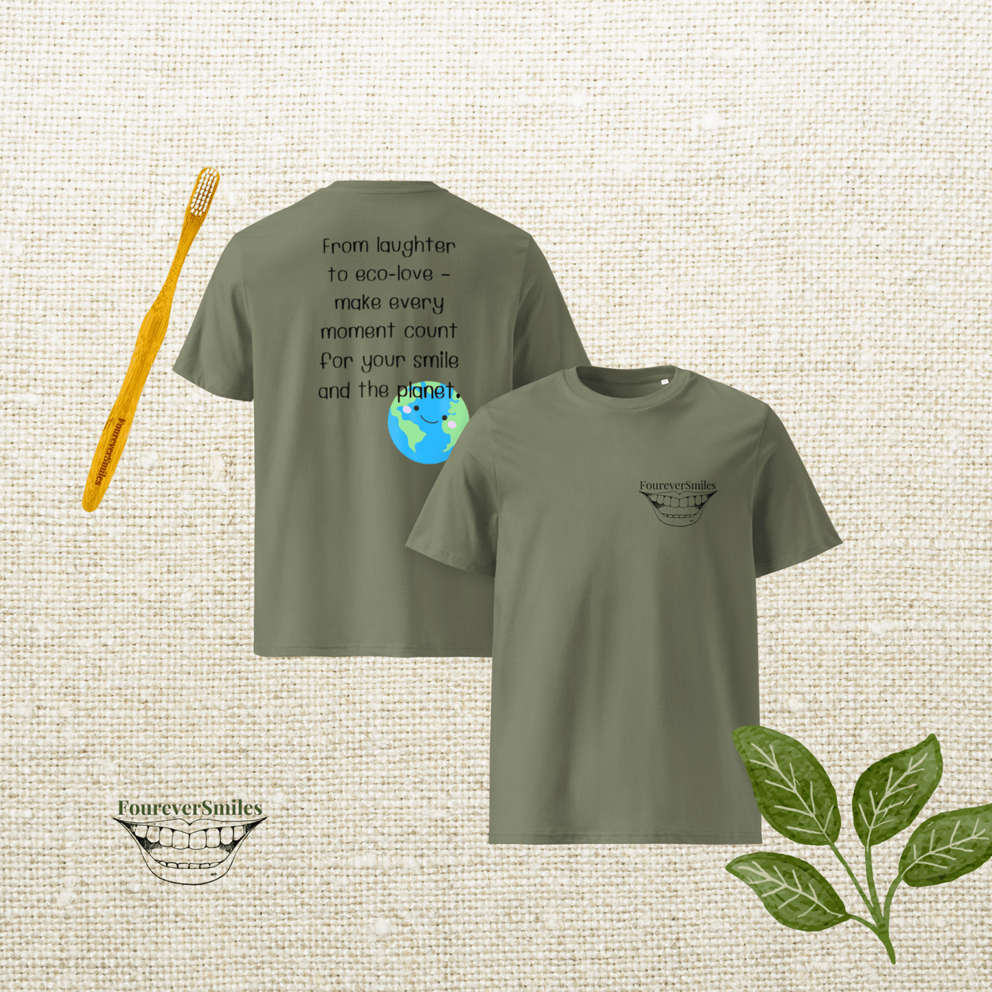 Eco Essential T-Shirt | Organic Cotton | Sustainable, Soft & Stylish - FoureverSmiles