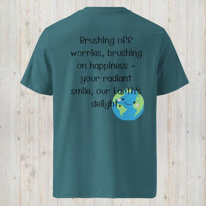Unisex Organic Cotton T-shirt - Brushing off - FoureverSmiles